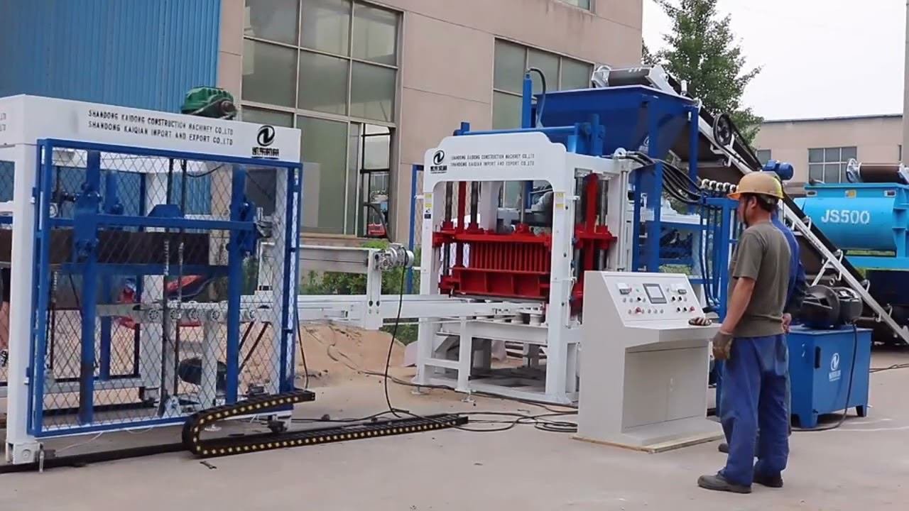 Вибропресс QT4-15 для кирпича, плитки, блоков
