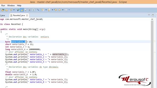 Master Chef JAVA 8 episode 11 - les variables смотреть онлайн