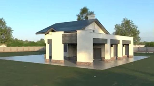 Проект дома из полистиролбетона ( теплобетона ) Генезис 2021