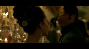 Mathilde and Struensee (Alicia Vikander and Mads Mikkelsen in A Royal Affair)