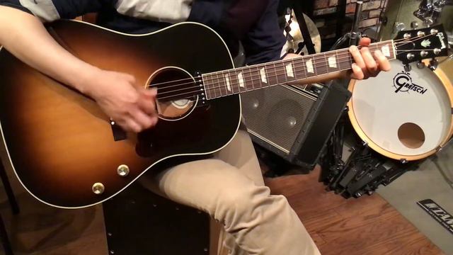 Gibson J-160E Xブレイジング　2008　単板モデル　X Bracing All Solid Phosphor Bronze Strings DADDARIO EJ16 смотреть онлайн