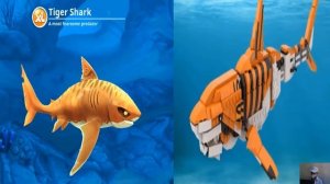All Hungry Shark World Turn Into Lego Shark