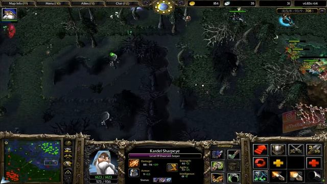 DOTA SNIPER vs BLADE MAIL (SUPER HARD GAME)