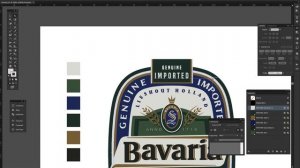 Adobe Illustrator Пивная этикетка треппинг и цветоделение  (часть №6)