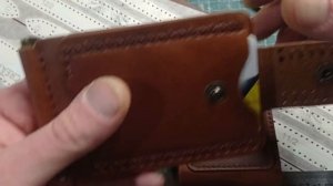 Зажим для купюр по выкройке от Hermes tools.m4v
