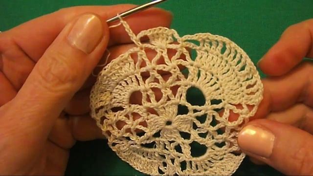 КВАДРАТНАЯ САЛФЕТКА КРЮЧКОМ С ПОПКОРНОМ. ЧАСТЬ 1