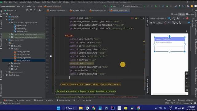 Forgot Password using Firebase Authentication in Android Studio | Kotlin