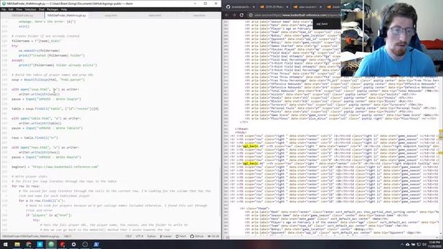 Python w/ BeautifulSoup - Collecting NBA Stats смотреть онлайн