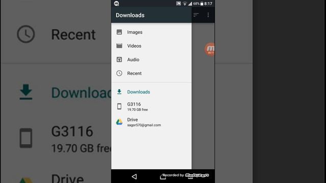 how to open file on sony xperia xa1