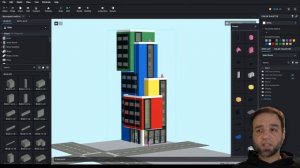 LEGO Custom Skyscraper #2 design progress (May 2023)