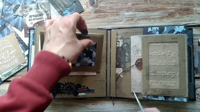 Армейский, дембельский альбом.#скрапбукинг,#дембельскийальбом,#дембель