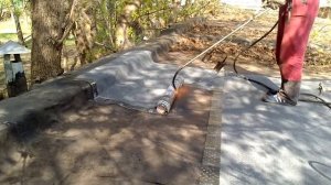 Ремонт примыканий на гараже, мягкая кровля