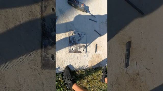 Монтаж закладных пластин на бетон под столбы