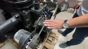 Установка компрессора ЗиЛ на Д-240,45. Комплект переоборудования двигателя МТЗ под компрессор ЗиЛ.