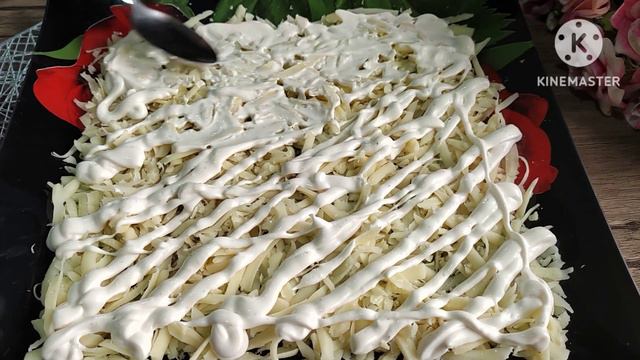 САЛАТ "БЕЛЫЙ СНЕГ"ГОСТИ В ВОСТОРГЕ,НАСКОЛЬКО ОН НЕЖНЫЙ И ВКУСНЫЙ!НОВОГОДНЫЙ И ПРАЗДНИЧНЫЙ САЛАТ 202 смотреть онлайн