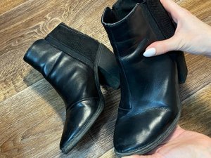 Убрать заломы с кожаной обуви - легко/ Самый Быстрый и действенный способ/Без складочки и морщинки