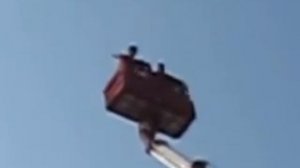 Подъем на автоподъемнике HORYONG SKY 450