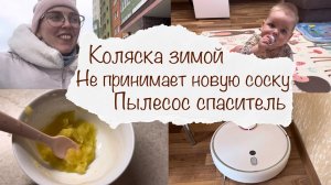 КОЛЯСКА ЗИМОЙ ? НЕ ПРИНИМАЕТ НОВУЮ СОСКУ ? ПРО ПЫЛЕСОС СПАСИТЕЛЬ ? ЗАПЕКЛА ЯБЛОКО ? ВЛОГ