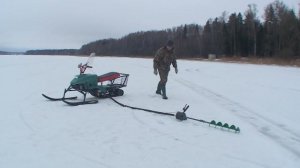 Миниснегоход Турист с ледобуром