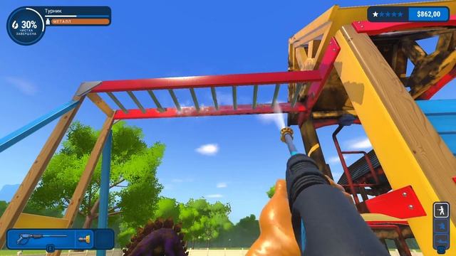 Отмыл детскую площадку 1ч В PowerWash Simulator#4 смотреть онлайн