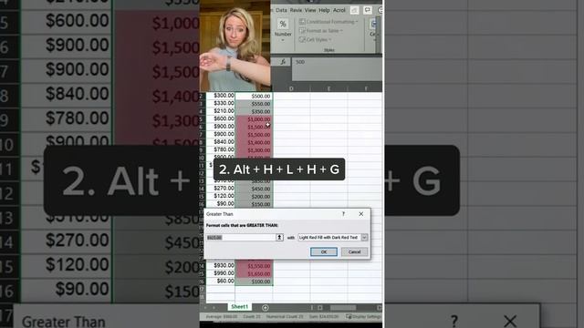 Excel tip conditional format keyboard shortcut