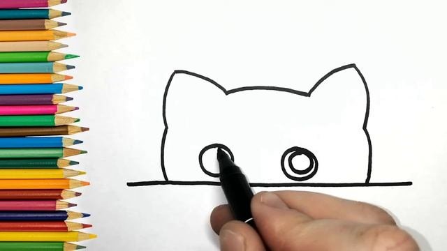 КАК нарисовать хитрого КОТА / Рисунки для срисовки