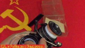 Советская катушка для спиннинга Орион-102 оригинал и экспортный вариант.Катушка СССР Орион-102.