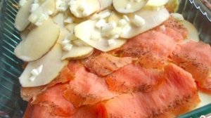 Горбуша, запеченная с картофелем