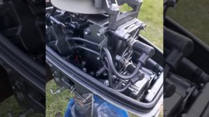 Работа лодочного мотора  suzuki dt6 на холостых оборотах