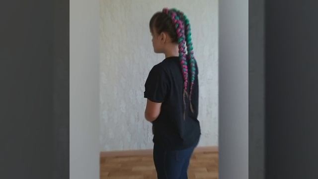 Косы с канекалоном!Полное перекрытие натурального цвета волос!Боксерские косы! смотреть онлайн