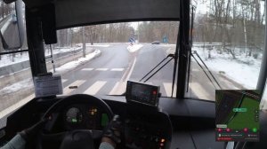 BUS DRIVER CABVIEW BUS LINE: 198 OS. SOBIESKIEGO - UAM OS. RÓŻANY POTOK  [4K] SOLARIS URBINO 18 MPK