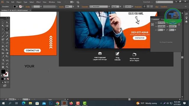 Social Media Poster Design Bangla Tutorial | In Illustrator Tutorial