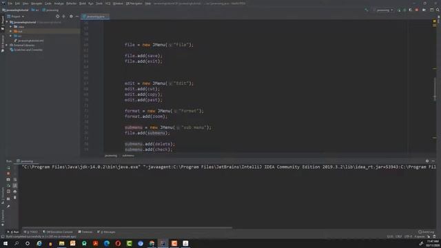 #18 More About JMenubar Component Java Swing with GUI Software development tutorial | 2021.