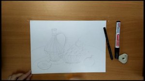 Урок ИЗО 6 класс "Декоративный натюрморт в графике"