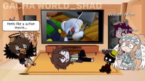 Afton Family Reacts To SMG4: Mario VS Skibidi Toilet || Gacha club ||