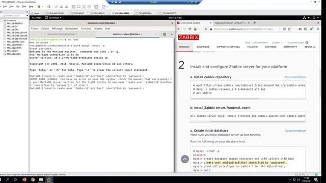 Partie 34 Installation de ZABBIX Server sur Debian 10 8 смотреть онлайн