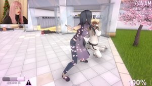 Мать Риоба - имба в Яндере Симулятор мод Риоба Аиши и ее дочь Yandere Simulator