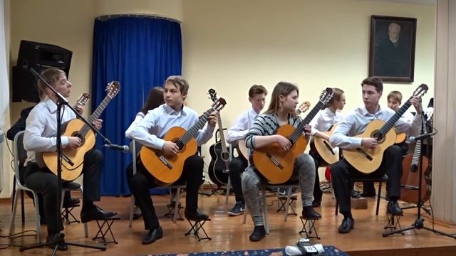Музыка в музее. Ансамбль гитаристов. Б Клатау. Болеро. Детская школа искусств №6. Омск. 005 смотреть онлайн