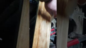 Обработка охотничьих деревянных  лыж подручными средствами!