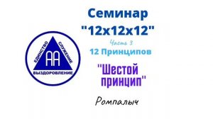 36. Шестой принцип. Ромпалыч. Семинар 12х12х12. Часть 3. 12 Принципов