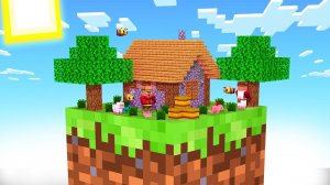 Я СОЗДАЛ МАЛЕНЬКИЙ МИР на ОДНОМ БЛОКЕ В МАЙНКРАФТ !