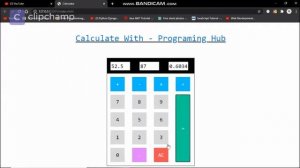 Calculator Using - HTML , CSS , Bootstrap and JavaScript