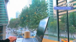 3-HOUR STUDY WITH ME 🏙️ in Seoul Cafe _ Calm Lo-Fi Music _ Pomodoro 50-10 _ 🌳 Gangnam [music ver.]