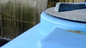 Бак для воды ATH 1500 синий с поплавком в ЭкоФерма73