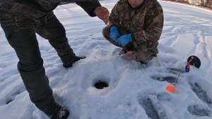 МНОГО Щуки и Ондатра на жерлицы! РЫБАЛКА В ЛЮТОМ МЕСТЕ// Ночь в палатке с печкой.