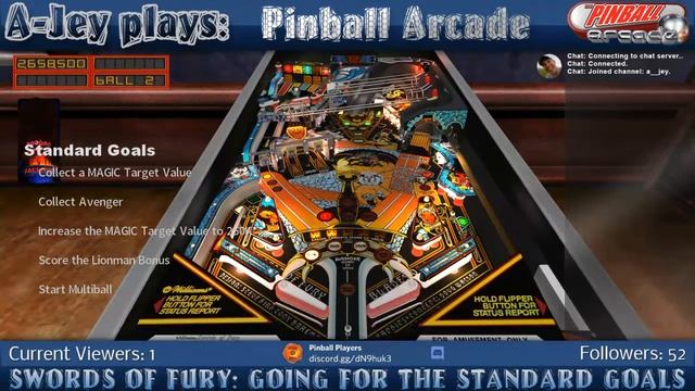 Pinball Arcade - Swords Of Fury: Standard Goals смотреть онлайн