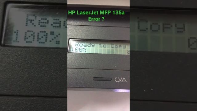 HP LaserJet MFP 135a Error Toner cartridge installation ? #Short