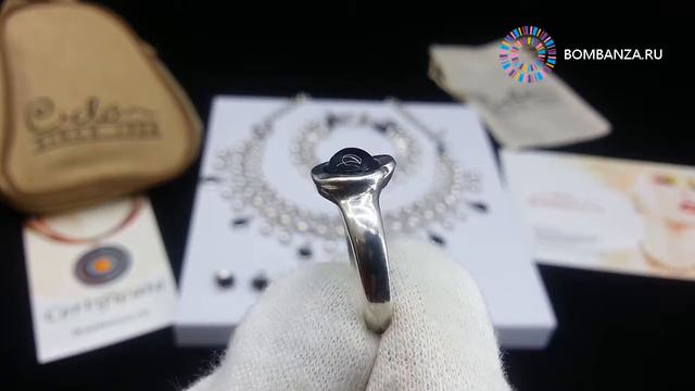 Кольцо Ciclon, черное, CN-172509. Ручная работа. Элитная бижутерия, Испания