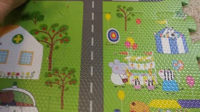 Свинка Пеппа, Коврик пазл, распаковываем и играем. смотреть онлайн