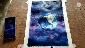 Amazing Earth | Beautiful Galaxy | Incredible Planet Earth Drawing | Realistic Art |